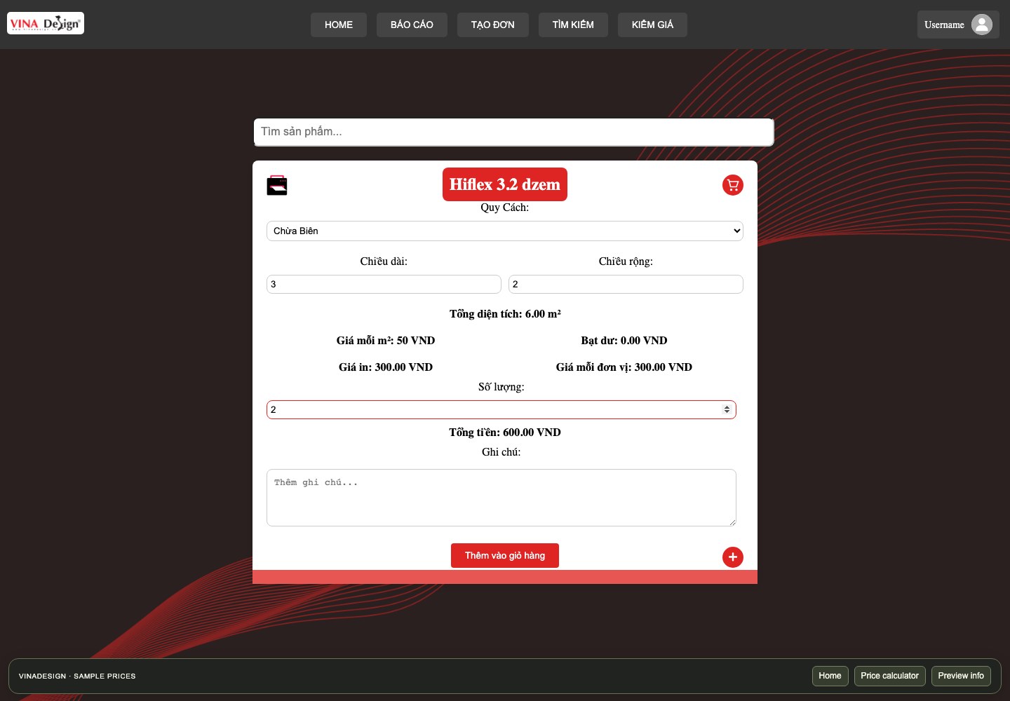 VinaDesign CRM — original project visual